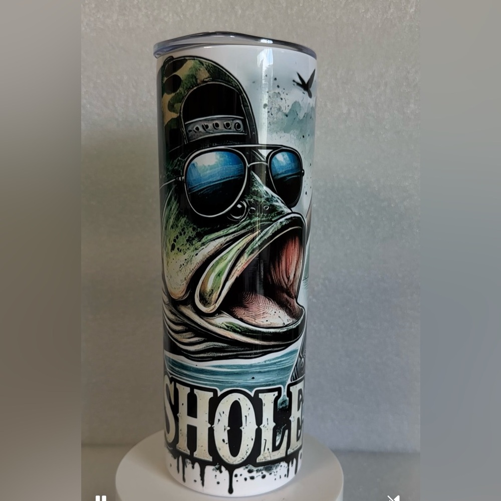 Cool Fish Tumbler with Sunglasses